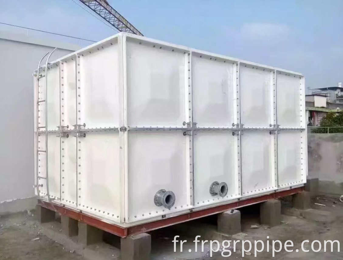 Réservoir d'eau pliable de 10000 litres en fibre de verre Grp Grp